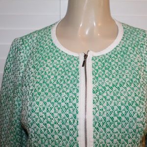 Cabi Zip up 3/4 sleeve jacket